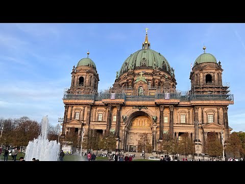 Berlin Cathedral (Berliner Dom) tour with panoramic view from the top of the Dome, 4K