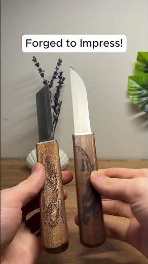 🔔 Art-inspired cooking tools - Phoenix Art Thickened Dual Knife ( # 1841 ) ‪