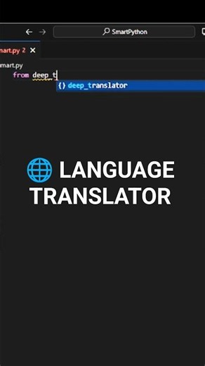 🌐 Build a Language Translator Using Python 🤯 #coding #python #shorts