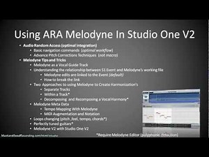 Studio One Melodyne Training (Part 1)