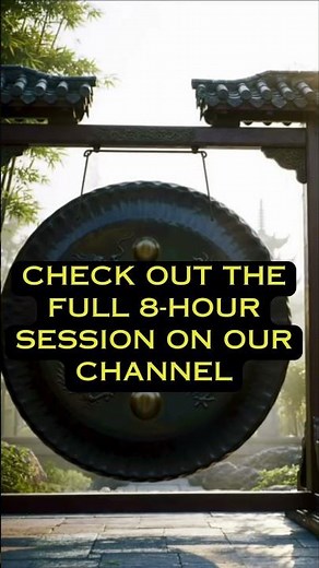 8 Hour Deep Tibetan Gong Sound Bath for Sleep & Relaxation - Black screen