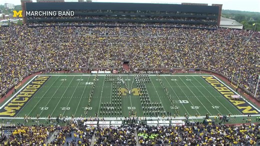 Watch the MMB perform their Pregame show live from Michgan Stadium! | The University of Michigan Marching Band
