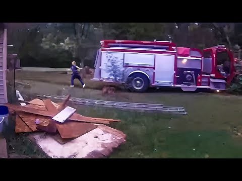 Woman Steals $500,000 Fire Truck and Crashes It
