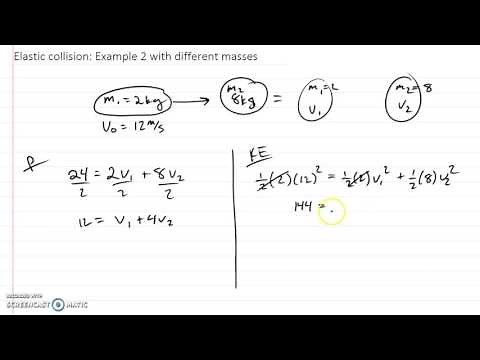 Elastic Collision with different masses