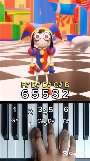 Learn how to play the Theme song from The Amazing Digital Circus - EASY Piano Tutorial 🎹