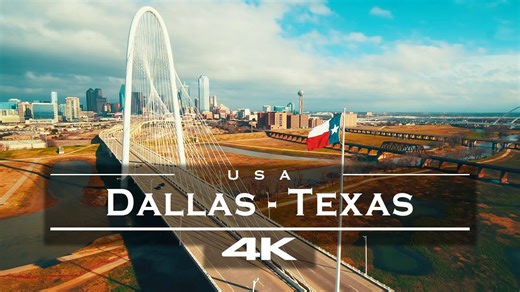 Dallas skyline and cityscape – 4K drone adventure