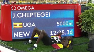 Joshua Cheptegei Runs 12:35.36 To Break 5,000-Meter World Record in Monaco