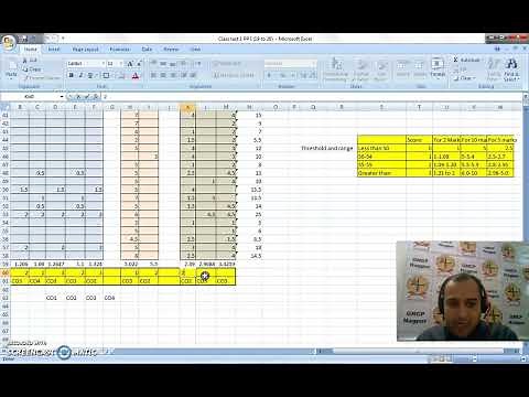 CO attainment with excel CO po mapping simple way