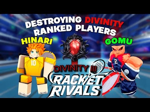 DESTROYING DIVINITY RANKED PLAYERS IN RACKET RIVALS - Racket Rivals Gameplay