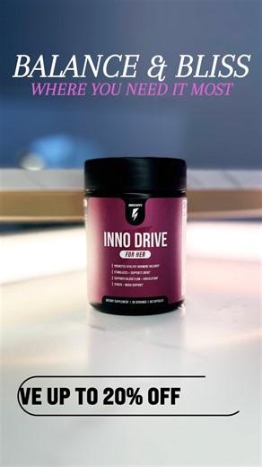 🚀🌋Improve desire, enhance mental drive, improve mood, and support balanced female hormones with Inno Drive For Her! Inno Drive For Her helps improve symptoms of hormonal weight gain and contains natural ingredients clinically shown to support: 🔥Improved body composition and weight loss 💆‍♀️ Lower stress and improved mood 🍇 Supercharged circulation 😄 Improved mood and wellbeing We CAN'T WAIT to hear your feedback in just a few short weeks after giving this a try and the best part is... the 