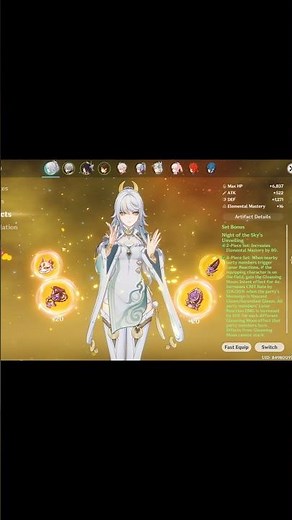 Zibai build showcase #Genshinimpact #Zibai