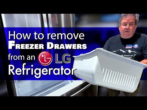 How to remove freezer drawers from a LG Refrigerator