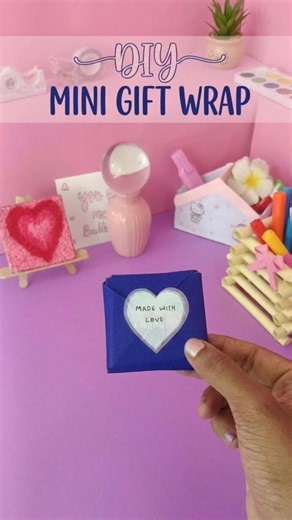 DIY mini gift wrap#shorts #diycrafts