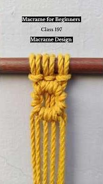 Macrame for Beginners Class 197 #macramepattern #macramedesigns #macrame #diy #macrameforbeginners