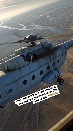 Mil Mi-8’s twin engine keep it flying. My twin problems keep me crying🤣🙈 #vibesinpixels #highlightseveryone #Aiเปิดค่าการมองเห็น #aireels #FunWithAI #AIVibes #AIMagic #helicopter #mi8 | Vibes in Pixels
