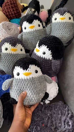 Make cute penguins #penguins #crochetproject #fyp #penguincrochet #crafts #crochetaddiction #Handmade #amigurumi #yarnlove #cute #diy #handmadeplushies #crocheting #chunkyyarn #amigurumilove #crochetpattern #amigurumitoy #crochetaddict #toys #crochetlove #amigurumicrochet #reels #reelsfb #animals #crochetpenguin #penguinlover #atsm | Crochet Secret Ideas