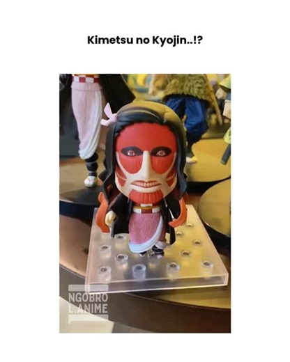 Ngobrolin Seputar Dunia Anime on Instagram: "Makin ke sini makin ke sana. Ini maksudnya Kimetsu no Yaiba lagi collabs sama Attack on Titan!? Ini Nezuko kenapa jadi Colossal Titan! 😭 #ngobrolanime #actionfigures #kimetsunoyaiba #attackontitan"