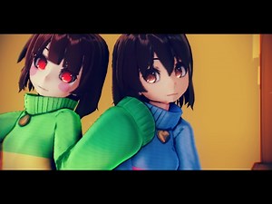【MMD∥UNDERTALE】 Clear ❙Frisk, Chara❙
