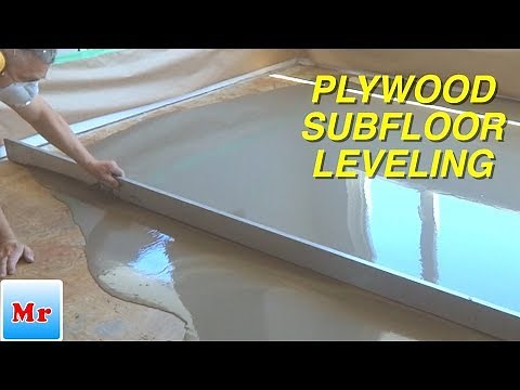 How to Leveling Plywood Subfloor with Straight Edge DIY MrYoucandoityourself