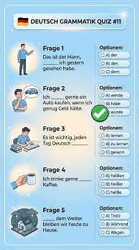 Kannst du dieses Deutsch Grammatik Quiz lösen? 🇩🇪 | Teste dein Deutsch!