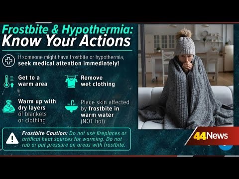 Know the difference between frostbite and hypothermia