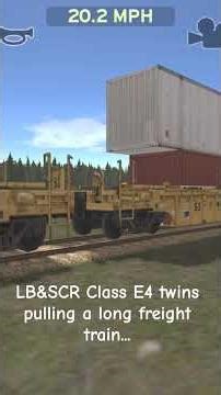 LB&SCR Class E4 twins pulling a long freight train... #shortsviral #trainandrailyardsimulator