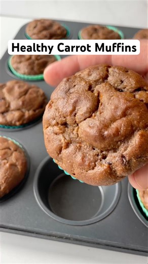 Healthy Carrot Muffins with hidden lentils