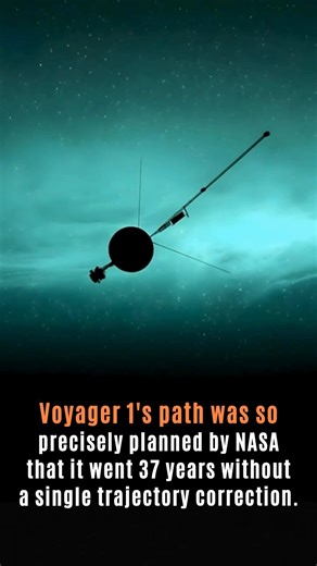 Mystic Horizon on Instagram: "They aimed it once in 1980. It's been flying straight for 45 years. Voyager 1's trajectory was so perfectly calculated that after its final course correction at Saturn in November 1980, NASA never had to adjust its path again. Not once. For over four decades. The spacecraft used gravitational slingshots from Jupiter and Saturn with such precision that the universe took over from there. No mid-course adjustments. No corrections. Just pure physics and 1970s math carry