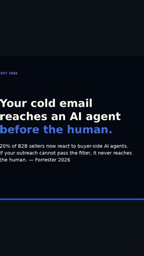 Your Cold Email Reaches an AI Agent Before the Human