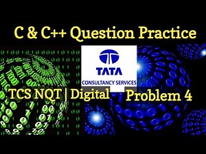 #111 C | C++ Question Practice | TCS NQT | TCS Digital | Program 4