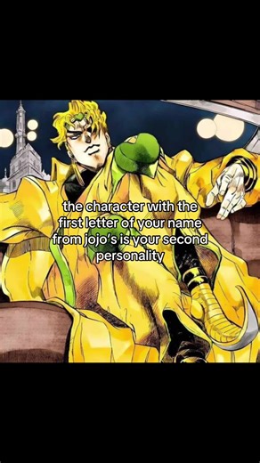 #dio #diobrando #jojo #jjba #fyp | jojo character with y