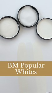 What’s the difference between these popular BM white paint colors? 1️⃣ White Down: White Down is a warm white with a soft, creamy undertone. It’s not stark or cold, making it a good choice for spaces where you want a cozy, inviting ambiance. It works well in rooms that may not get a lot of natural light, as it brings its own warmth to the space. 2️⃣ Linen White: Linen White is a classic, creamy white with a noticeable yellow undertone. This gives it a rich, warm feel that is reminiscent of natur
