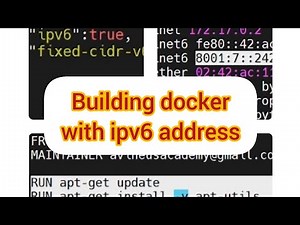 Build Docker with ipv6 enabled | Steps to build docker with ipv6 enabled | Docker build tutorial