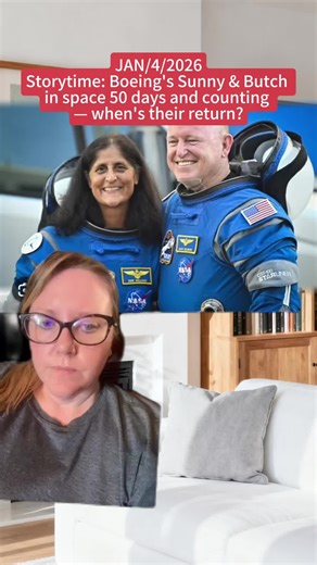 Storytime: Boeing's Sunny & Butch in space 50 days and counting — when's their return? #storytime #spaceflight #NASA #space #astronomy #fyp #viral #tiktok