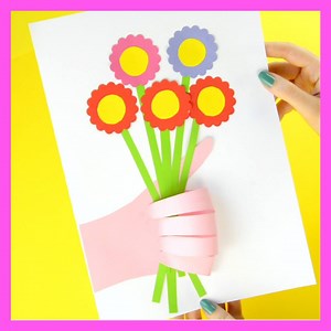 1.8M views · 48K shares | PAPER FLOWER BOUQUET - perfect Spring craft...