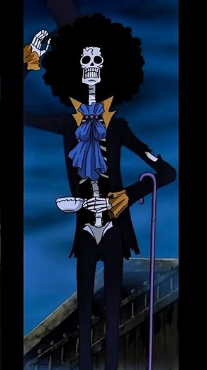 brook laugh with song #anime