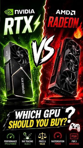 NVIDIA RTX⚡ vs AMD Radeon🔥: Which GPU Should You Buy? 🎮 #shorts