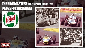 Nürburgring is the mightiest Grand Prix circuit in Europe - and he who masters the ‘Ring’ is truly a great driver. 'Ringmasters' is a classic Castrol film report of the 1967 German Grand Prix and about the 17 brave drivers who took part including Graham Hill, John Surtees, Jim Clark and Denny Hulme. https://bit.ly/2wTc5BH We're on INSTAGRAM: http://bit.ly/2evtvsg Like us on FACEBOOK: http://bit.ly/2dKA2eQ Follow us on TWITTER: http://bit.ly/2evt6Gv | Duke Video