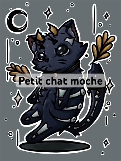 Petit dessin de chat moche || digital art