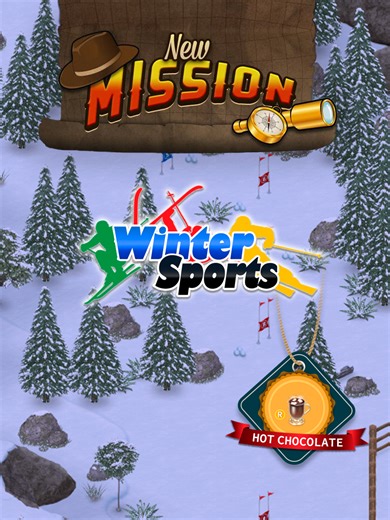 Time to hit the slopes! ⛷️ The snow has covered Mount Small, and the slopes are calling! Get into the winter spirit with a mission full of adrenaline, fun, and snowy adventures. Skiers and snowboarders race down the trails, campfires glow, and the crisp mountain air sets the stage for excitement. ❄️ Complete the mission to unlock the exclusive Hot Chocolate, the perfect treat to warm your spirit after conquering the slopes! ☕ Available until February 28! Don't miss your chance to join the Winter