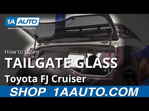 How to Open Tailgate Glass 07-14 Toyota FJ Cruiser