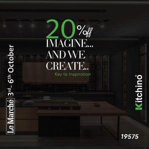 IMAGINE... AND WE CREATE.. Key to Inspiration Get the best offers ever. Meet us at le Marche 2024, From 3rd to 6th of October Markaz Masr- New Cairo - Hall ( 2 ) Booth ( A1 ). Reach out at 19575 Tax ID: 467-389-607 | Kitchino