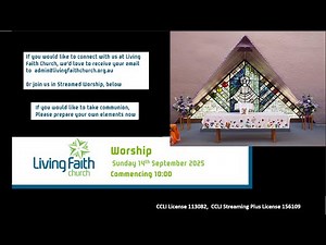 Living Faith Church, Sunday 14th September 2025