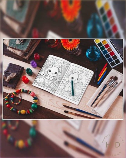 Happy Easter Coloring Book for Kids