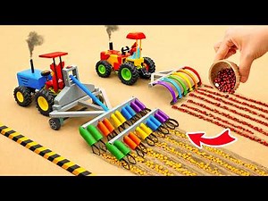 DIY Homemade Tractor Plough Machine for Farming | Mini Agriculture Project |‪@DIYTractorStory‬​