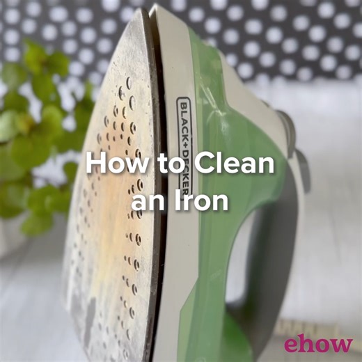Over time, your iron can get dirty and calcification can build up. Cleaning it once a month can prolong the life of your iron and help it work better, too. DIY: https://bit.ly/3UxAt3R | ehow