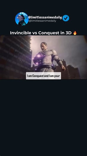 Leader Of L.A.D.S. | Why does Conquest have stage lights on him 😭 When Invincible meets Conquest in this 3D animation, the tension hits a whole new level. The... | Instagram