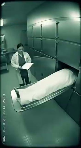 Morgue Security Footage Shows “Body” Suddenly Sneezing and Moving Its Feet, Sending Technician Running in Terror Cleveland, Ohio – A quiet overnight shift at the city morgue erupted into chaos when a technician encountered a supposedly deceased body that suddenly moved and sneezed. Security footage timestamped just after 2:14 a.m. shows the technician reviewing paperwork beside a sheet-covered body lying on a metal tray. The figure appears still until a faint twitch of the toes pushes through th