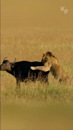 Buffalo vs. Hyenas & Lions – Intense Wildlife Battle for Survival