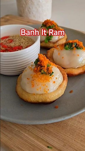 Banh it ram. #cookingwithmamamui #banhitram #banhit #banhramit #vietnamesefood